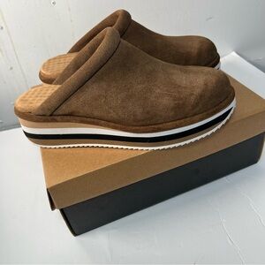 Kelsi Dagger Brooklyn Sneaker 9 clog mule Cow Suede Brown Harvey